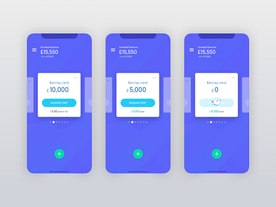 Debt Snowball App - Payment progress