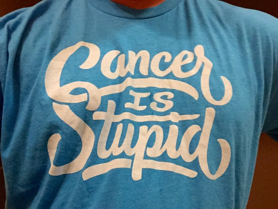 Bob's Shirt bob ewing cancer is stupid lettering shirt vector
