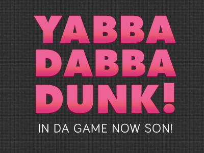 First Shot basketball debut dribbble dunk gradient pink texture type