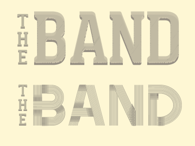 Made you some type bold music pencil the band type