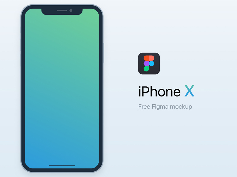 Freebie iPhone X mockup for Figma by Goran Tomičić on Dribbble