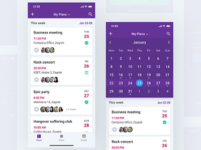 Events Listing - Event Planner App