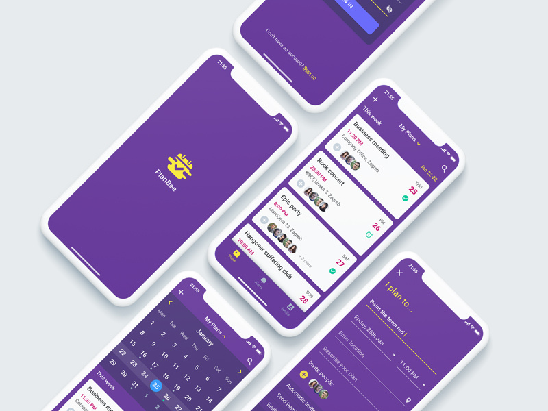 Event Planner App Preview Screens By Goran Tomicic On Dribbble