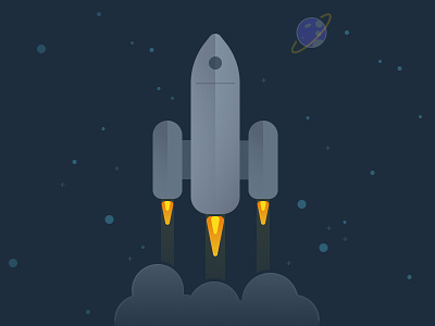 Rocket Illustration concept design figma illustration rocket space vector