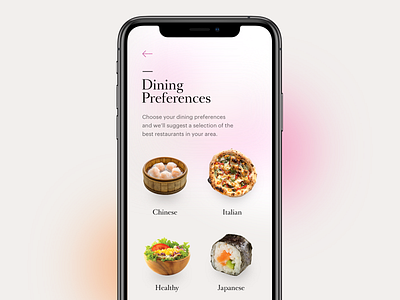 Dining Preferences UI