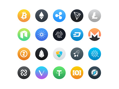 Free Cryptocurrency Icons bitcoin carnado cryptocurrency dash ethereum icons iota litecoin neo ripple tron