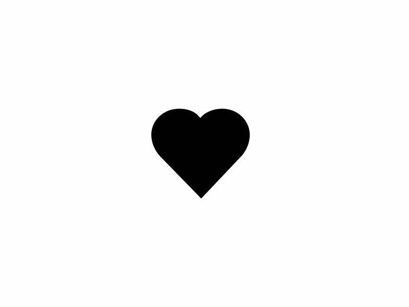 I Love You. animation 2d art design heart minimal