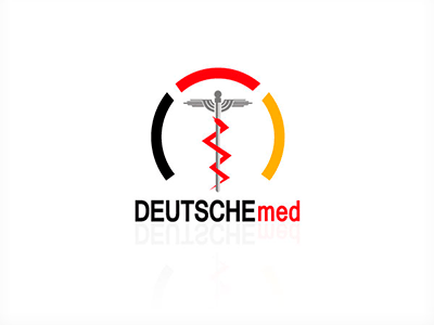 Deutschemed branding logo logotype mark medical service symbol