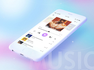 Music Player Ui Visual Design design trend ios music music lovers player tune ui ux visual design