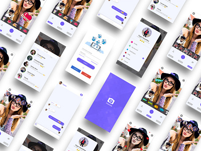 Camchat App Ui Design app camera chat effects interaction photo ui ux