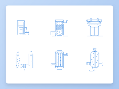 Water Filter Icons