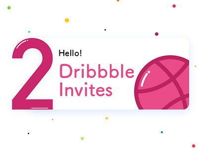Dribbble Invites dribbble illustration invites twoinvites