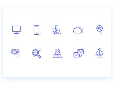 Product Development Icons development icons illustration product website