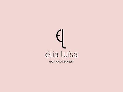 Logo for Hair and MakeUp Stylist beauty brand elegant feminine hair logo makeup