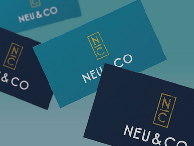 Neu And Co Logo And Brand Identity Business Cards