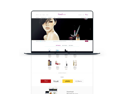 Home Page Design beauty beauty product branding branding and identity cosmetics design ui ux