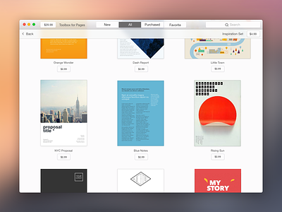 Toolbox for Pages apple jumsoft mac osx pages redesign template toolbox ui ux yosemite