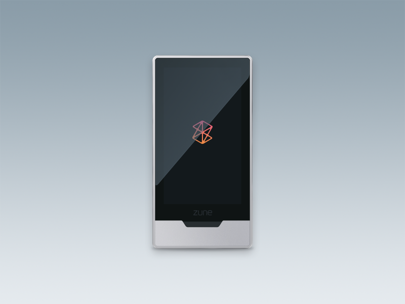 ZUNE HD illustration microsoft music zune