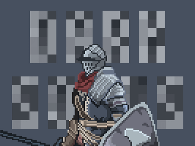 Dark Souls Elite Knight dark souls illustration pixel pixel art
