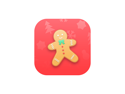 Gingerbread Man christmas design gingerbread man icon illustration