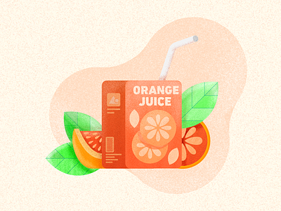 ORANGE JUICE design graphic icon illustration illustrator juice orange