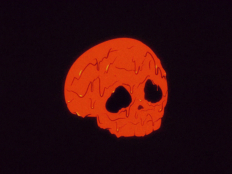 Goopy Philter drip goop graphic illustration philter radioactive skull skulls slime slimey