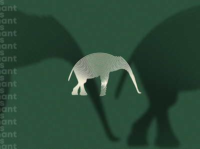 Elephant Marks Logo Concept abstract design branding design graphic design illustration logo logo design minimal typography
