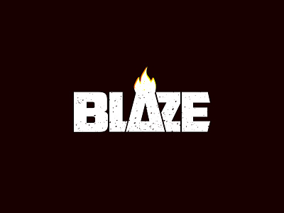 Blaze graphic design logo design typography