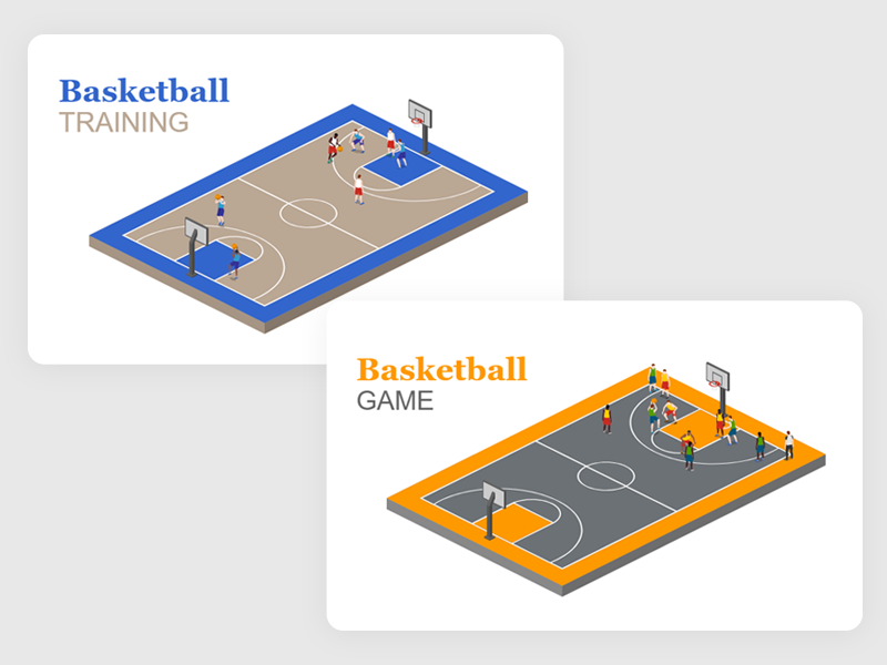 Basketball templates by Icograms on Dribbble