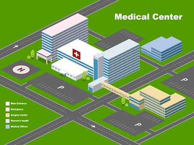 Medical Center Map Template