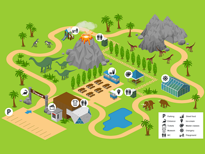 Dino park map