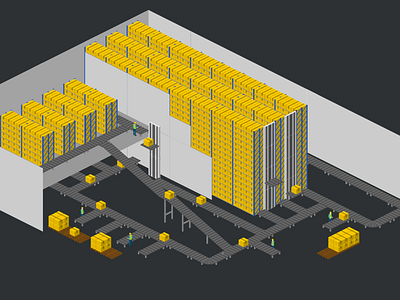 Conveyor System Template by Icograms on Dribbble