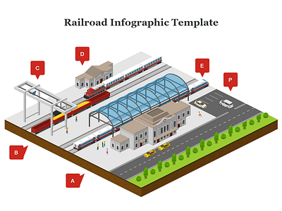 Railroad Infographic Template free illustration railroad template transportation