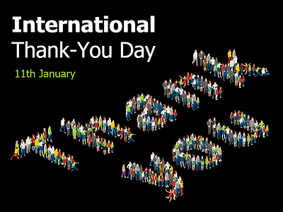 International Thank You Day Tempalte