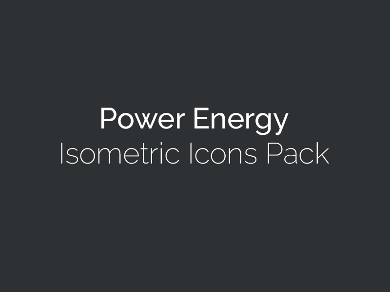 Power Energy electricity energy icons isometric vector