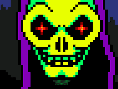 Skeletor 64x64 he man motu pixel pixel art pixelesque skeletor