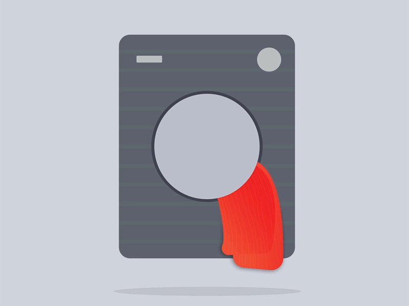 Washing machine animated design gif illustration machine vector