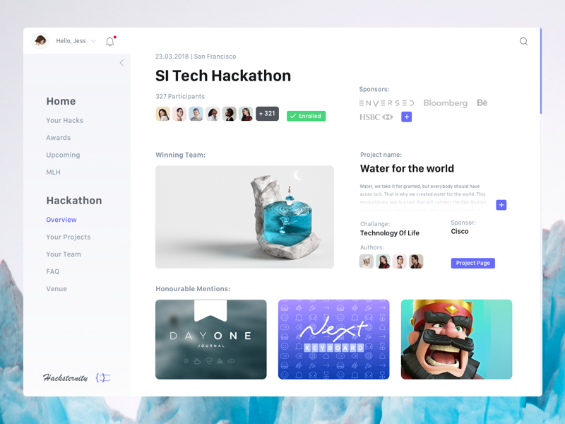 Platform for Hackathons