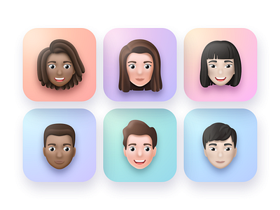 Avatars for Moodnotes App avatar emoji happy illustraion memoji mood sketch smile