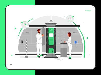 Illustration for Ecofactor Charge charge car charge illustration charge service dc charge dc illustration ecofactor electric car illustration green skiti skitiboh ukraine artist vector vector art vector illustration