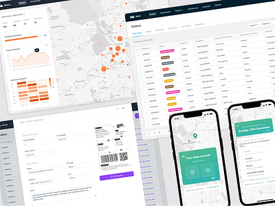 Logistic Apps Ecosystem app ui ux