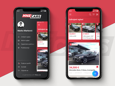 Mne Cars / app design