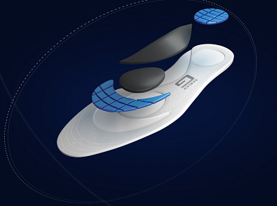 NEO G Insoles animation 3d 3d modelling 3ds max after effects