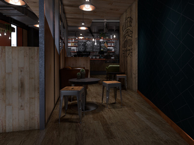 Phase1 cafe York 3d 3d modelling 3ds max