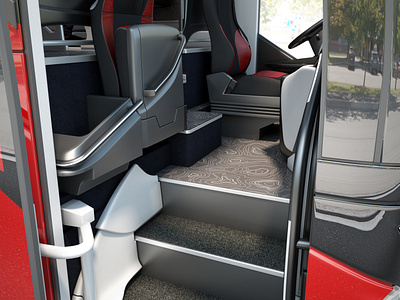 Forbo Bus flooring CGI