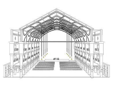 Grote Zaal - Amsterdam 3d 3d modelling 3ds max graphic design illustration pos retail stand