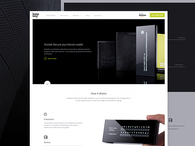 KeepKey Website Redesign Homepage crypto currency keepkey landing multibit product page promo ui user experience user interface ux web zajno