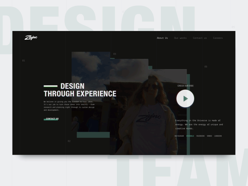 Reimagining the About Us Page Design about us crew experiment hero shot holiday informal spirit team ui video web design zajno