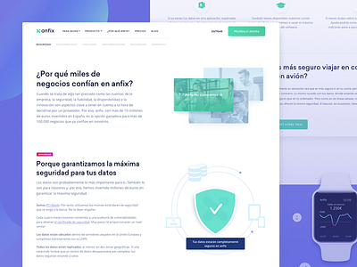 “Why Anfix?” Page Design for Invoicing SaaS Company accounting approach bookkeeping business clean finance product ui ux website whitespace zajno