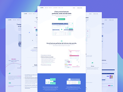 Feature Pages Design for Invoicing SaaS Company